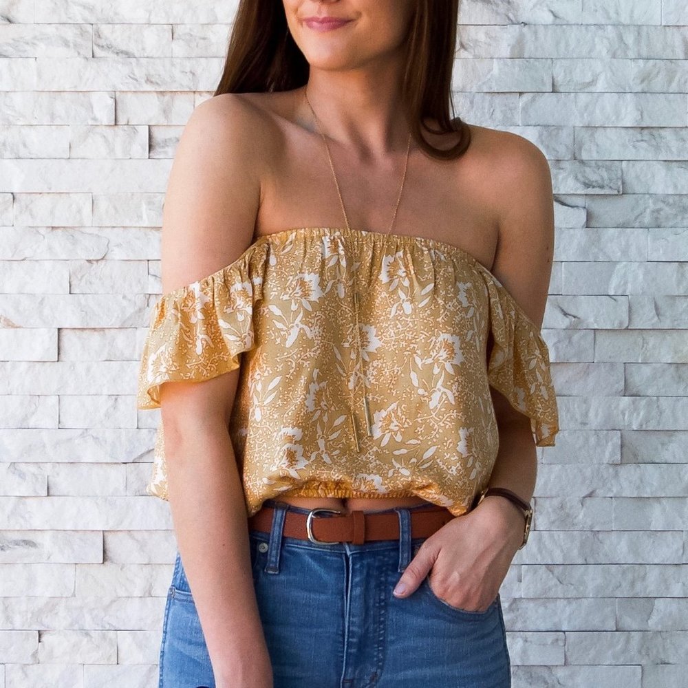 AMUSE SOCIETY	Mariposa Woven Top